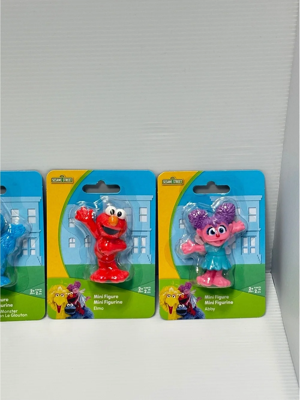 Sesame Street Mini Figure Set - Oscar, Cookie Monster, Elmo, Big Bird, Abby -NEW